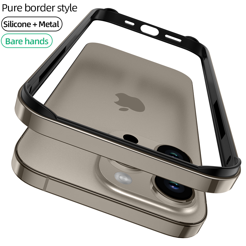 Tech Accessories Iphone - Natural Titanium Gray Bumper Case dla