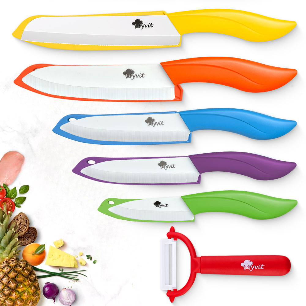 High Tech Kitchen Accessories - Zestaw noży ceramicznych Noże kuchenne 3'