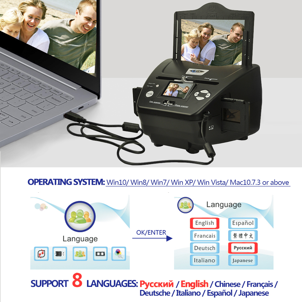 Cyfrowy skaner filmowy 16 MP 4 – Document Scanner Portable recenzja i cena
