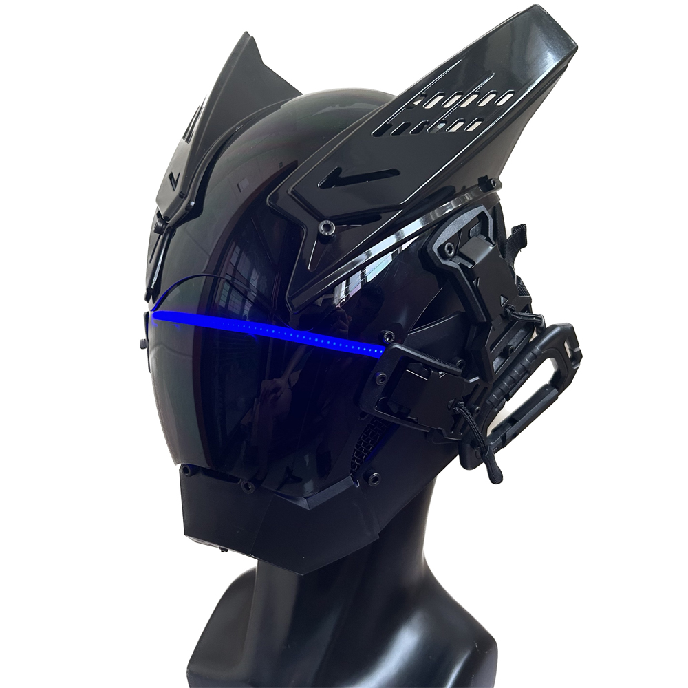 Kask z maską Cyberpunk, futury – Tech Wear Accessories recenzja i cena
