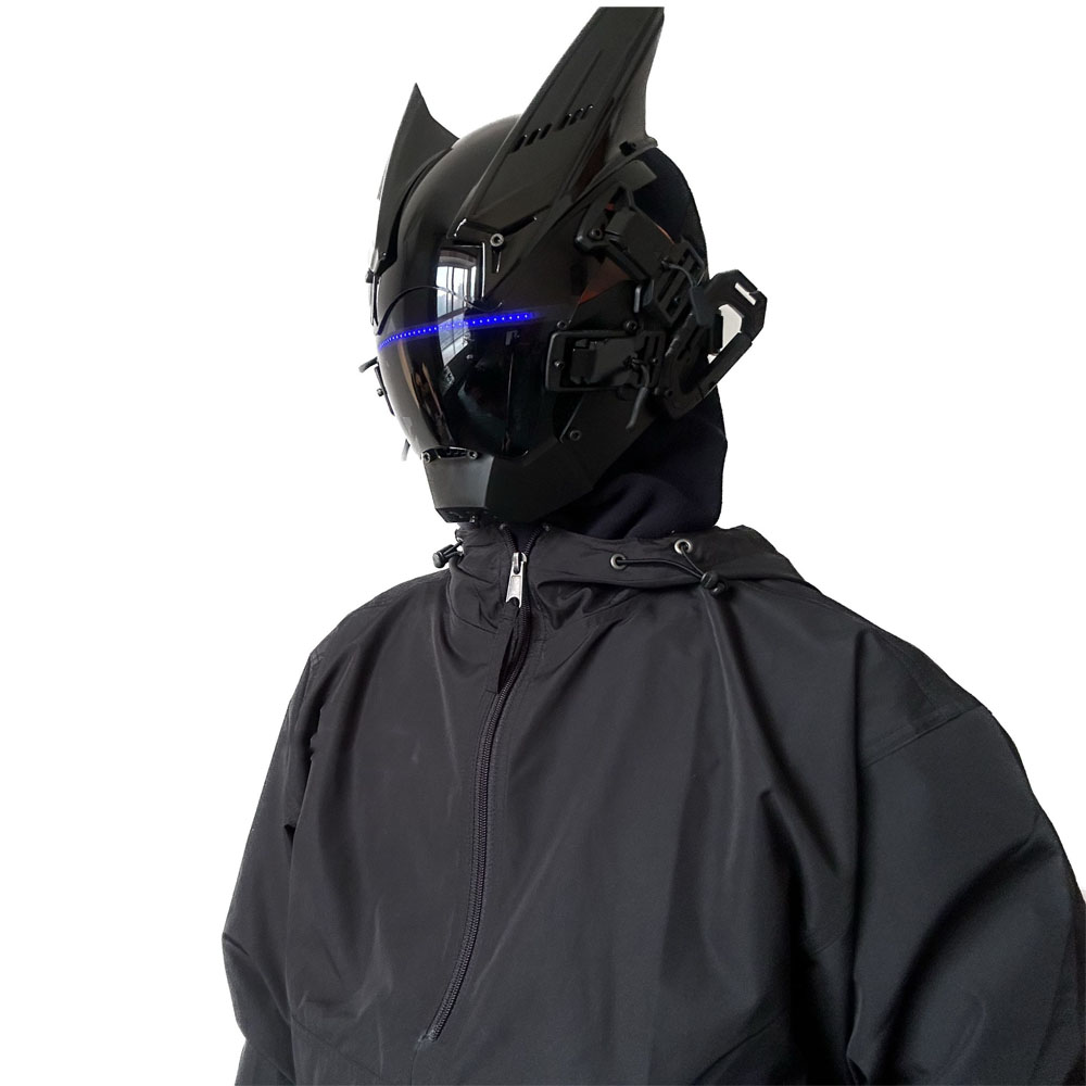 Kask z maską Cyberpunk, futury – Tech Wear Accessories recenzja i cena