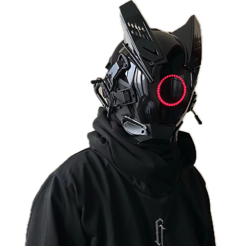 Maska LED Cyberpunk do Cosplay – Tech Wear Accessories recenzja i cena