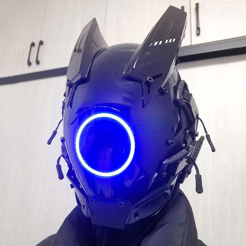 Maska LED Cyberpunk do Cosplay – Tech Wear Accessories recenzja i cena